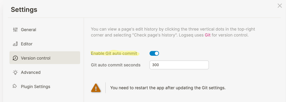 How to sync LogSeq via Git across devices and platforms